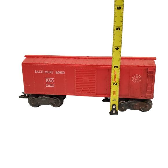 Marx Baltimore & Ohio 467110 8 Wheel Red Boxcar O Scale - Picture 11 of 13